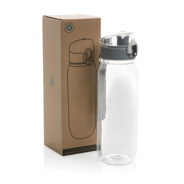 Logo trade promotional giveaways image of: Yide RCS Recycled PET leakproof lockable waterbottle 800ml