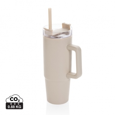 Logotrade advertising product picture of: Tana RCS plastic tumbler with handle 900ml