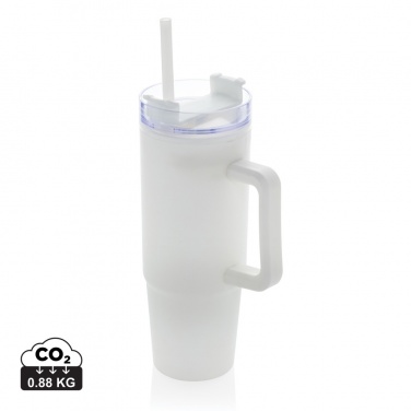 Logo trade corporate gifts picture of: Tana RCS plastic tumbler with handle 900ml