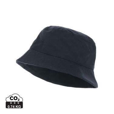 Logo trade advertising products image of: Impact Aware™ 285 gsm rcanvas one size bucket hat undyed