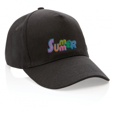 Logo trade advertising products picture of: Impact 5panel 280gr Recycled cotton cap with AWARE™ tracer