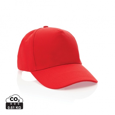 Logo trade advertising product photo of: Impact 5panel 280gr Recycled cotton cap with AWARE™ tracer