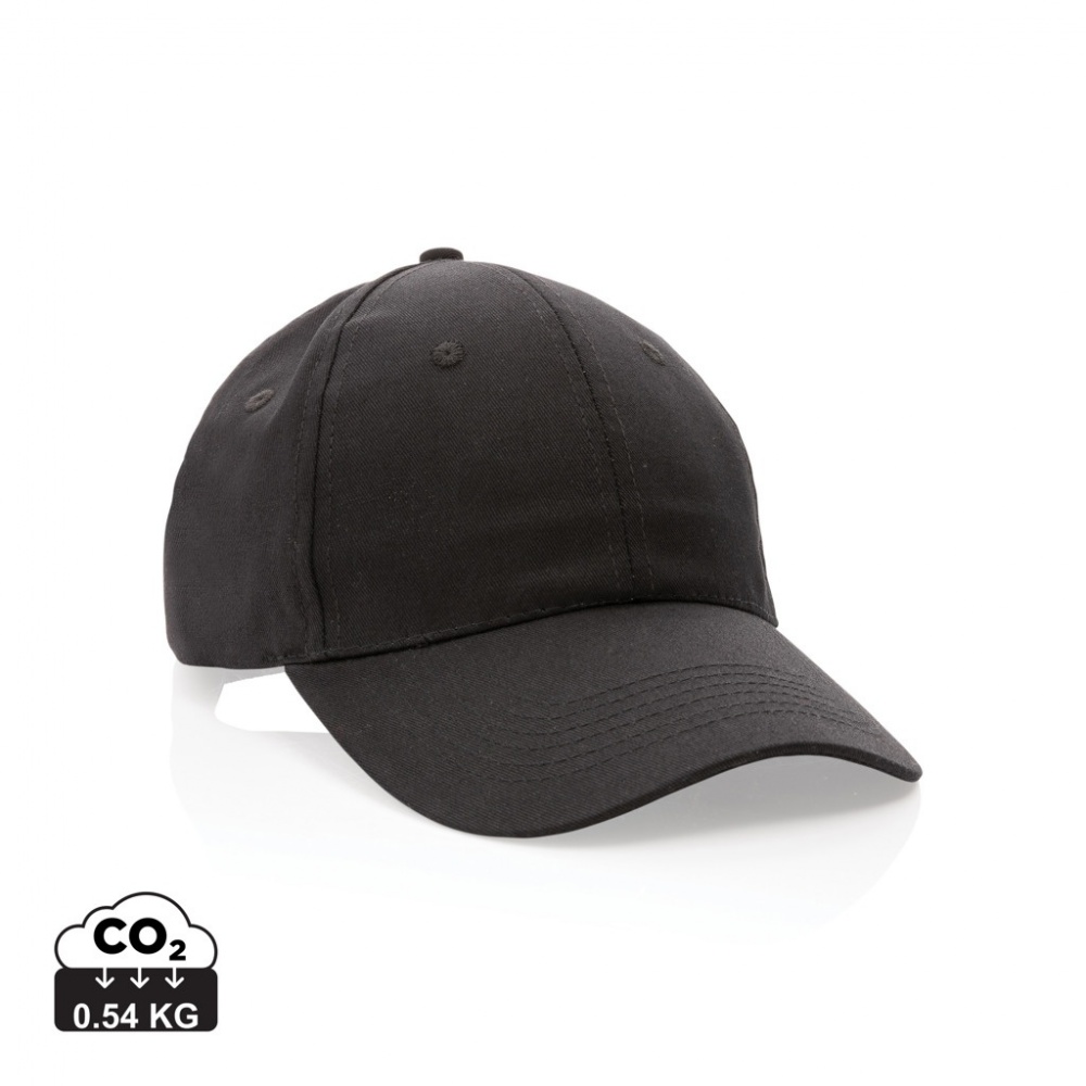 Logo trade promotional items picture of: Impact 6 panel 190gr Recycled cotton cap with AWARE™ tracer