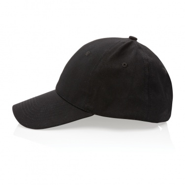 Logo trade promotional gift photo of: Impact 6 panel 190gr Recycled cotton cap with AWARE™ tracer