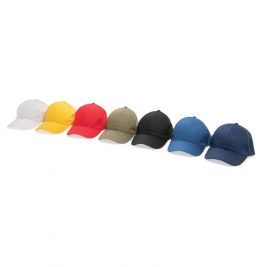 Logo trade business gift photo of: Impact 6 panel 190gr Recycled cotton cap with AWARE™ tracer