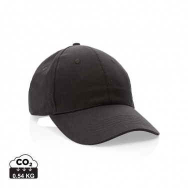 Logo trade corporate gift photo of: Impact 6 panel 190gr Recycled cotton cap with AWARE™ tracer