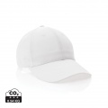 Impact 6 panel 190gr Recycled cotton cap with AWARE™ tracer, white