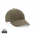 Impact 6 panel 190gr Recycled cotton cap with AWARE™ tracer, green