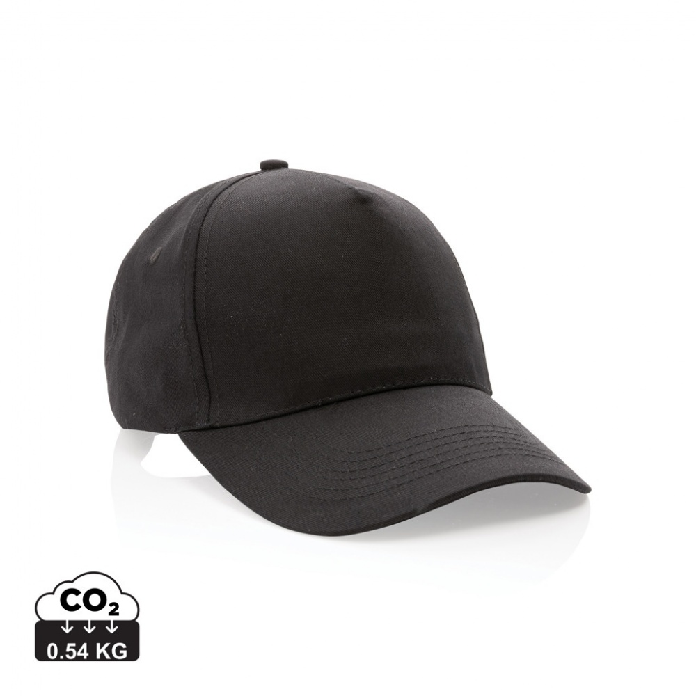 Logo trade corporate gift photo of: Impact 5 panel 190gr Recycled cotton cap with AWARE™ tracer