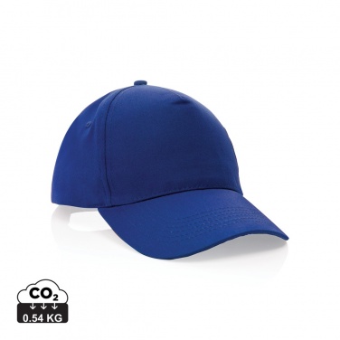 Logo trade promotional merchandise photo of: Impact 5 panel 190gr Recycled cotton cap with AWARE™ tracer