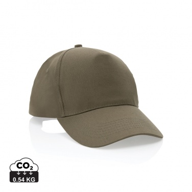 Logo trade promotional products picture of: Impact 5 panel 190gr Recycled cotton cap with AWARE™ tracer