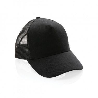 Logotrade promotional gift picture of: Impact AWARE™ Brushed rcotton 5 panel trucker cap 190gr