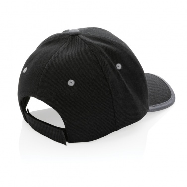 Logo trade promotional merchandise picture of: Impact AWARE™ Brushed rcotton 6 panel contrast cap 280gr