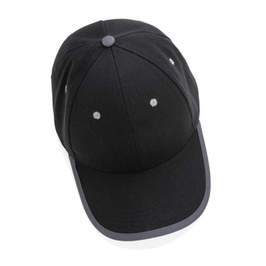 Logo trade corporate gifts image of: Impact AWARE™ Brushed rcotton 6 panel contrast cap 280gr