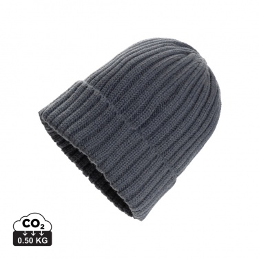 Logo trade promotional giveaways picture of: Kennedi AWARE™ Polylana® beanie with large rib