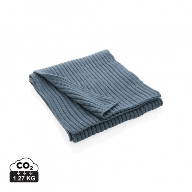 Logo trade advertising products image of: Impact AWARE™ Polylana® knitted scarf 180 x 25cm