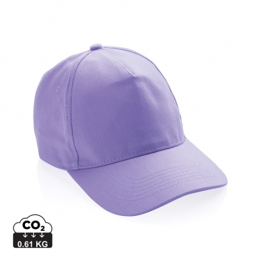 Logo trade promotional products image of: Impact 5panel 280gr Recycled cotton cap with AWARE™ tracer