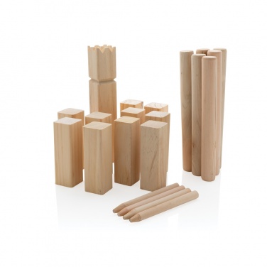 Logo trade promotional item photo of: Wooden kubb set