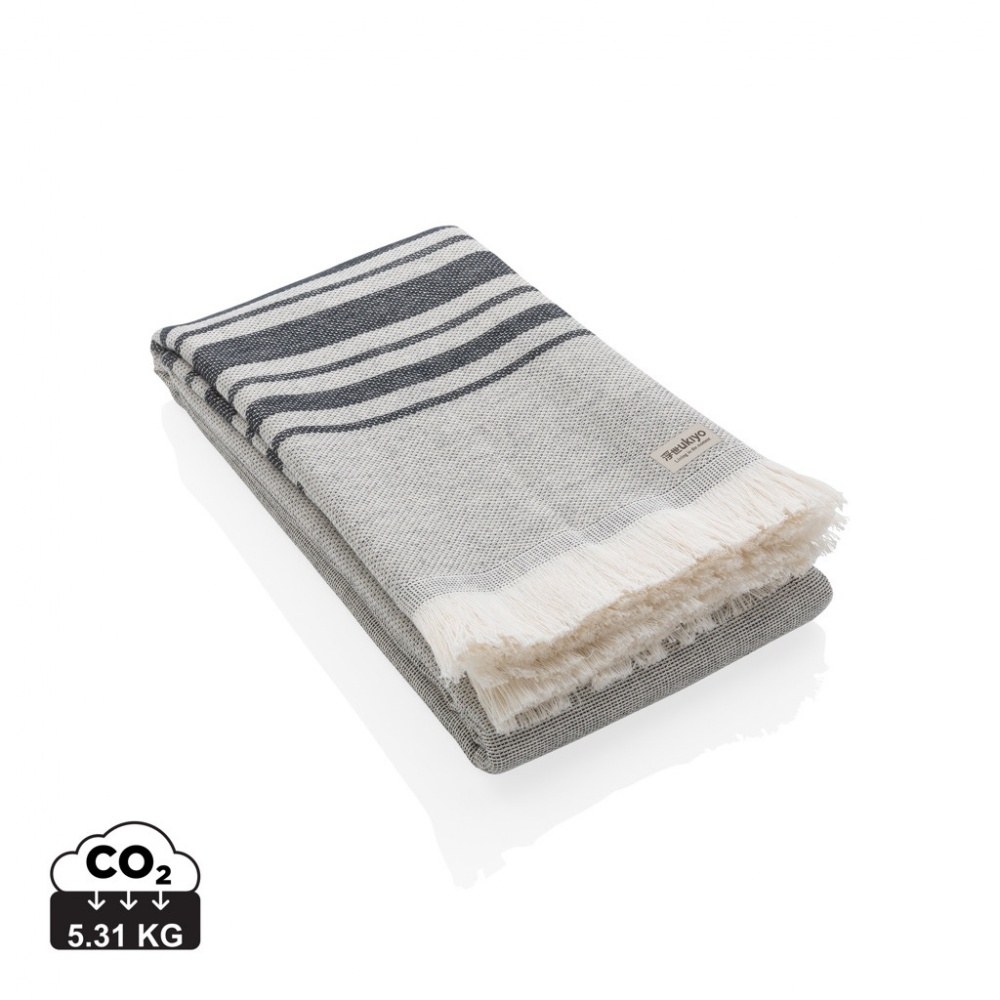 Logo trade promotional gifts picture of: Ukiyo Yumiko AWARE™ Hammam Towel 100 x 180cm