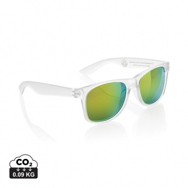 Logo trade promotional products picture of: Gleam RCS recycled PC mirror lens sunglasses