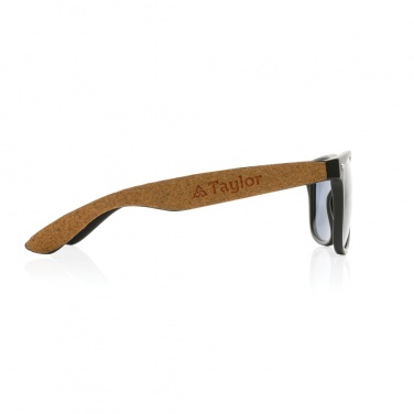 Logo trade corporate gifts picture of: GRS recycled PC plastic sunglasses with cork