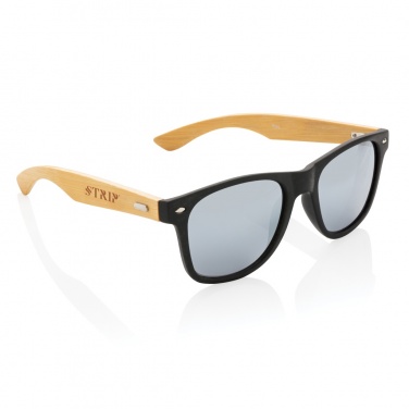 Logotrade promotional gift picture of: Bamboo and RCS recycled plastic sunglasses