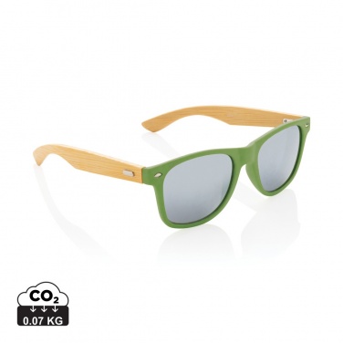 Logotrade advertising product image of: Bamboo and RCS recycled plastic sunglasses