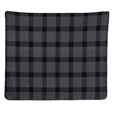 Logo trade promotional merchandise image of: Soft plaid fleece blanket