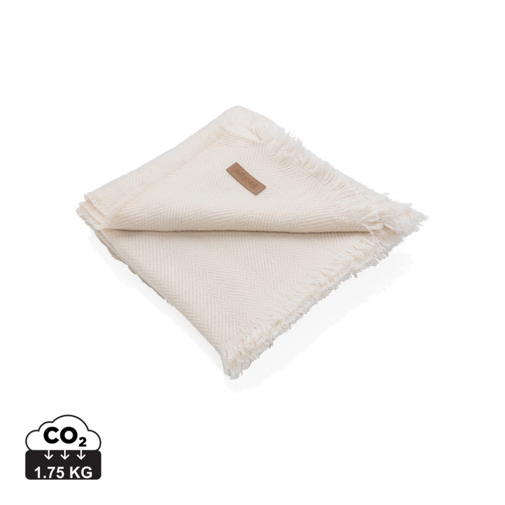 Logo trade advertising product photo of: Ukiyo Aware™ Polylana® woven blanket 130x150cm