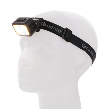 Logo trade advertising product photo of: Gear X RCS rPlastic heavy duty head torch