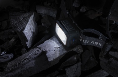 Logo trade promotional gifts picture of: Gear X RCS rPlastic heavy duty head torch