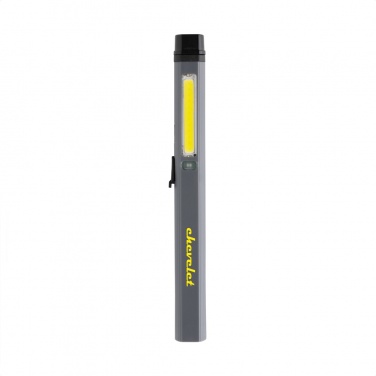 Logo trade promotional giveaways image of: Gear X RCS recycled plastic USB rechargeable pen light