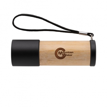 Logo trade business gift photo of: Bamboo and RCS certfied recycled plastic torch