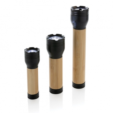 Logotrade promotional merchandise picture of: Lucid 1W RCS certified recycled plastic & bamboo torch