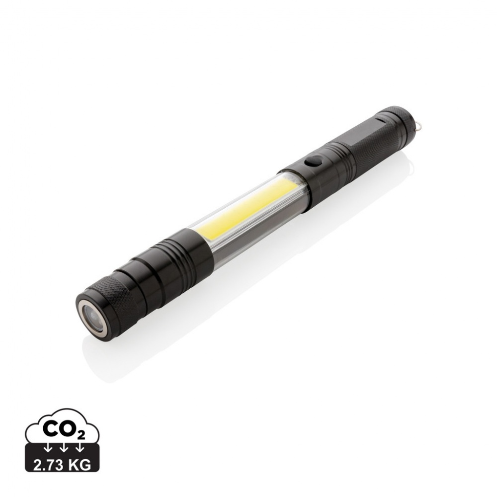 Logo trade promotional products image of: Large telescopic light with COB