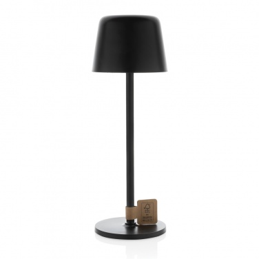 Logotrade promotional merchandise image of: Zenic RCS recycled plastic USB re-chargable table lamp