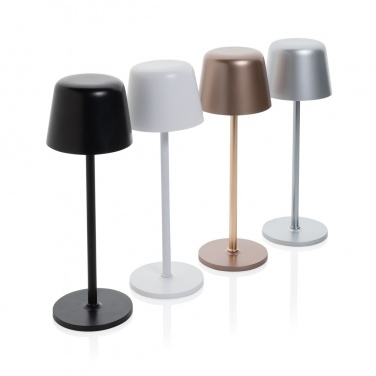 Logo trade advertising products picture of: Zenic RCS recycled plastic USB re-chargable table lamp