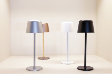 Logotrade corporate gift picture of: Zenic RCS recycled plastic USB re-chargable table lamp