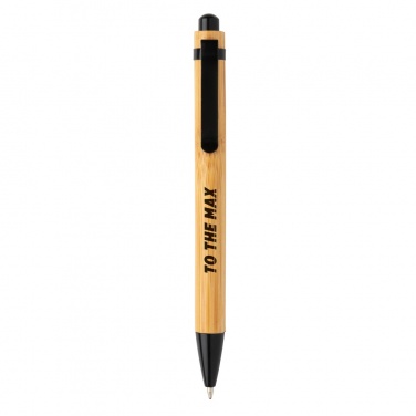 Logo trade promotional merchandise photo of: Bamboo pen