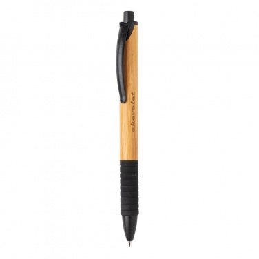 Logo trade promotional merchandise picture of: Bamboo & wheat straw pen