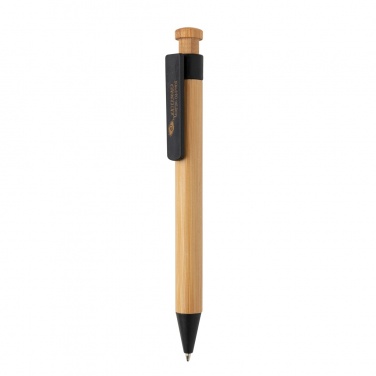 Logotrade promotional merchandise image of: Bamboo pen with wheatstraw clip