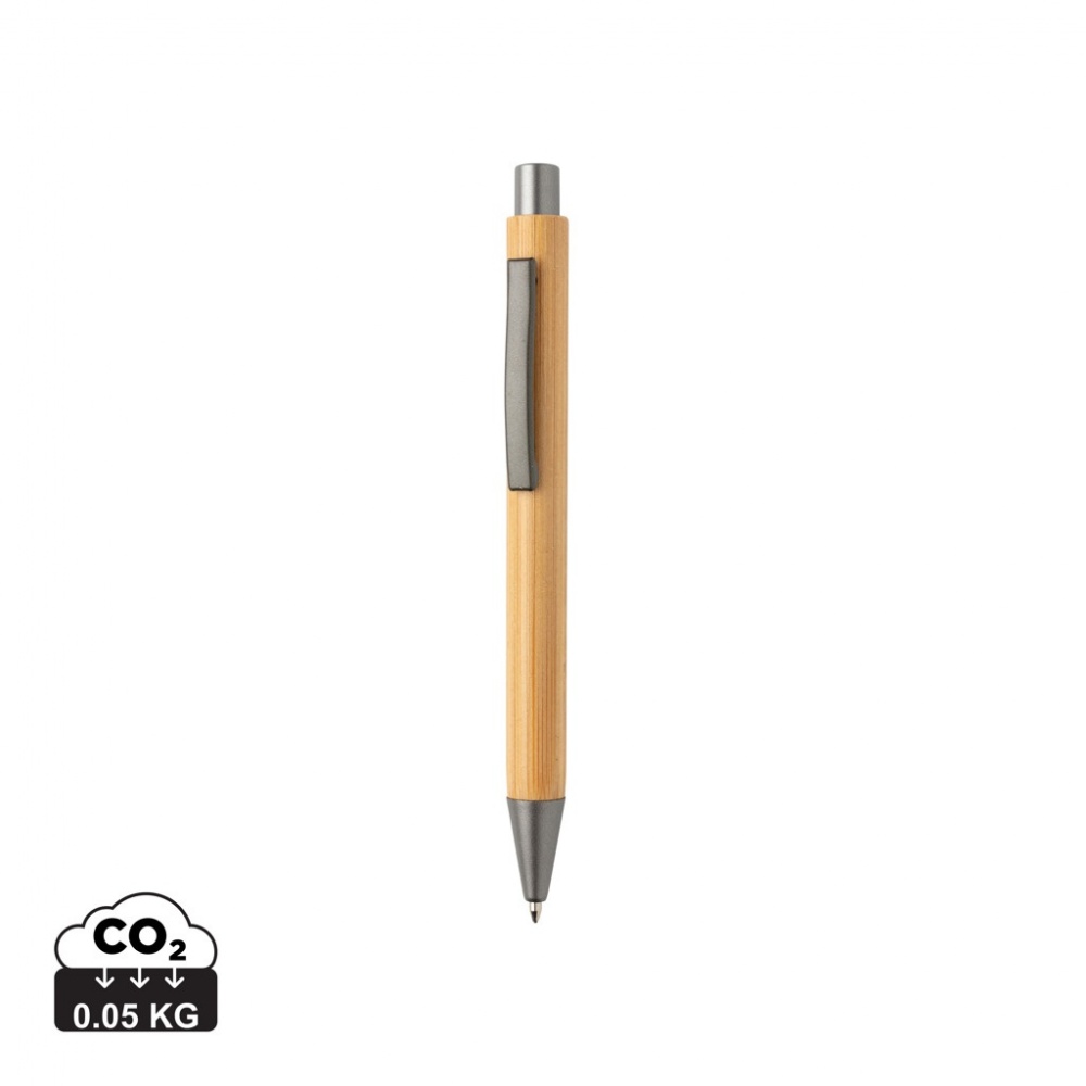 Logo trade promotional merchandise photo of: Slim design bamboo pen