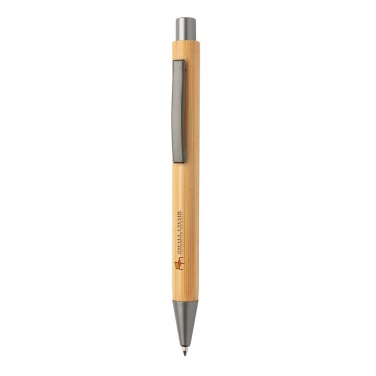 Logotrade advertising products photo of: Slim design bamboo pen