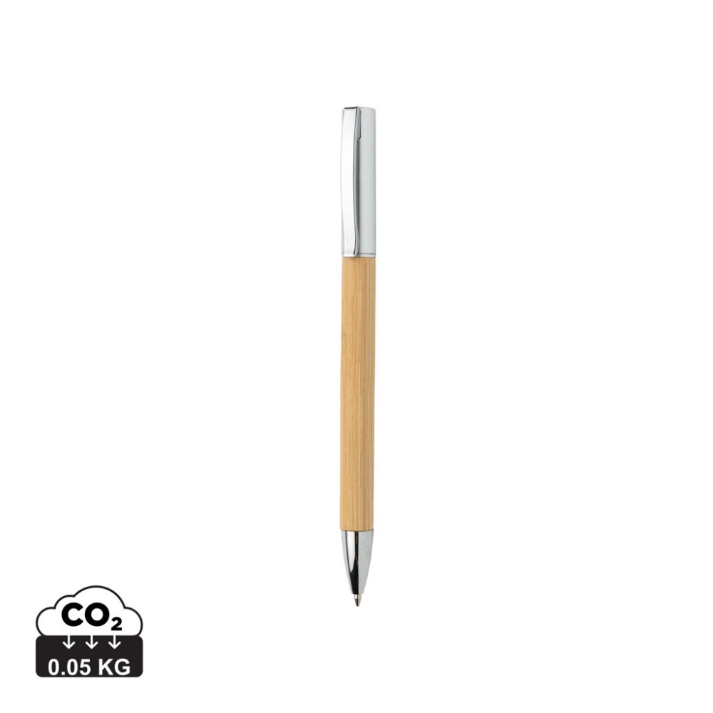 Logo trade promotional items image of: Modern bamboo pen