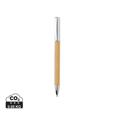 Logo trade promotional giveaways image of: Modern bamboo pen