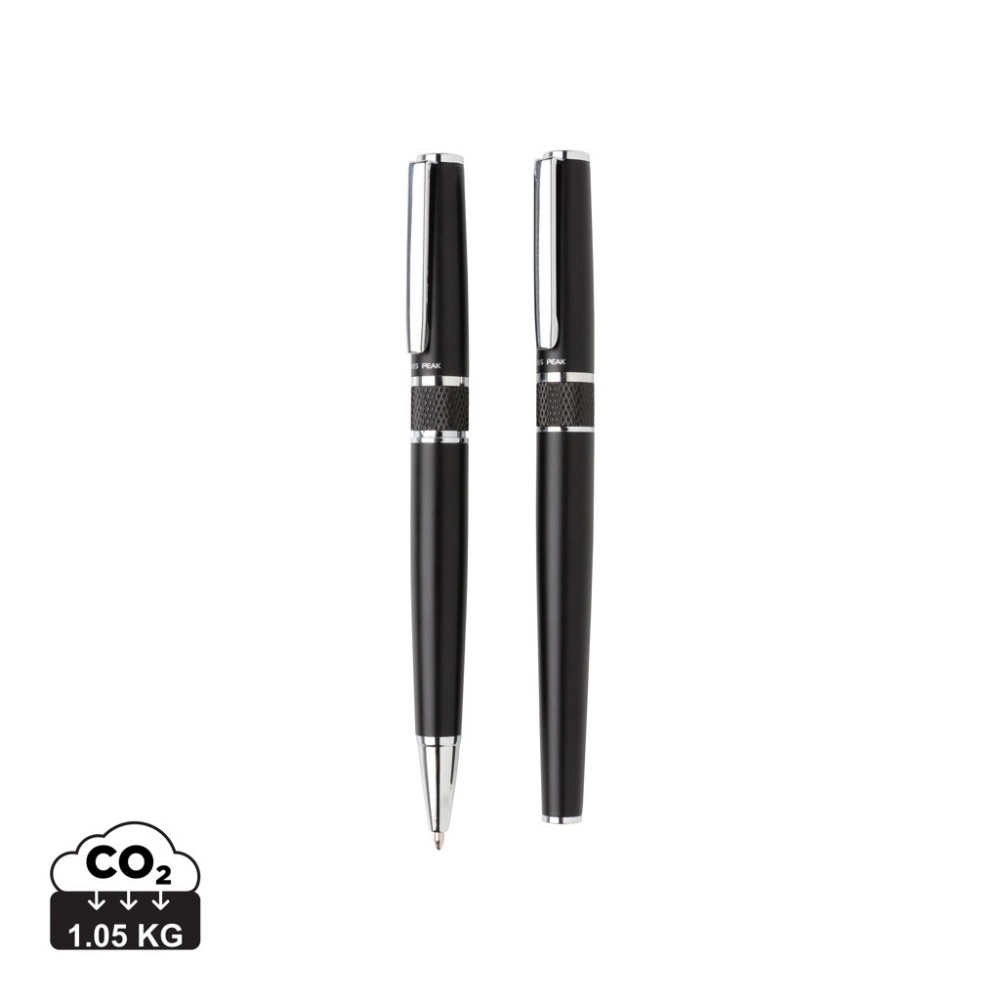 Logo trade promotional giveaways picture of: Swiss Peak deluxe pen set