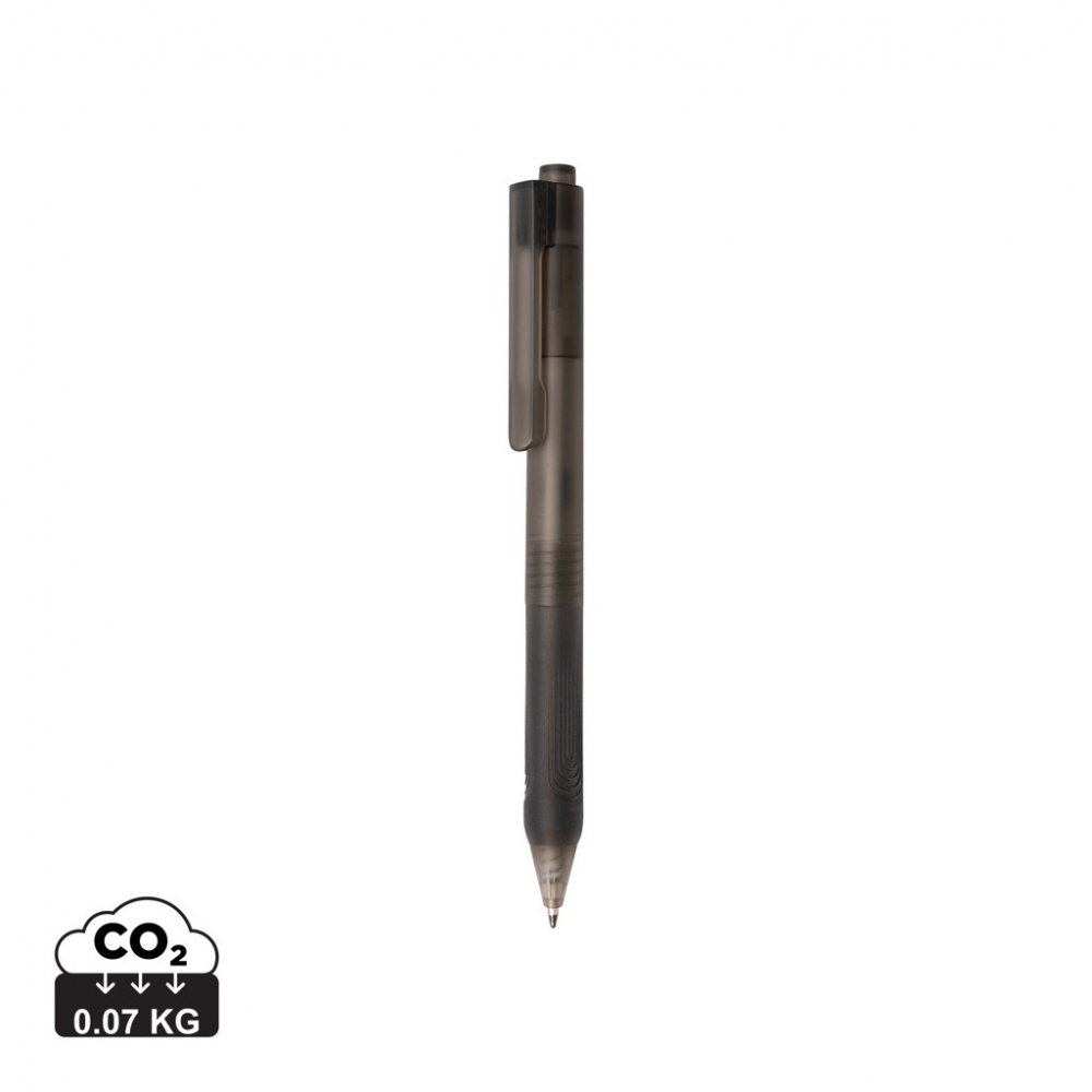 Logotrade promotional item image of: X9 frosted pen with silicone grip