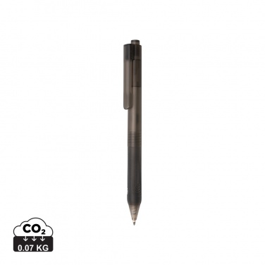 Logotrade promotional item picture of: X9 frosted pen with silicone grip