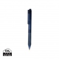 X9 frosted pen with silicone grip, navy