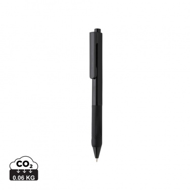 Logo trade promotional merchandise picture of: X9 solid pen with silicone grip